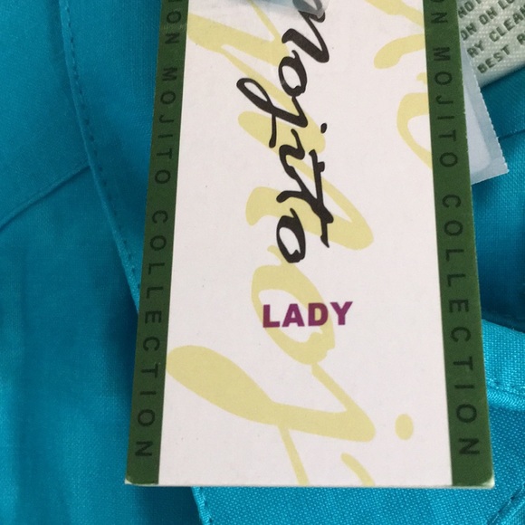 Lady Guayabera Blue - Picture 2 of 2